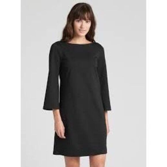 NWT Gap Three-Quarter Sleeve Shift Dress in Ponte Size S - Picture 1 of 13